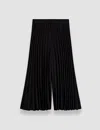 Joseph Anvers Airy Plissé Trousers In Black