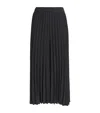 Joseph Anvers Airy Plissé Cropped Culottes In Black