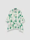 Joseph Womens Lagoon Combo Arcole Marble-print Silk Shirt In Multi