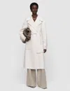 Joseph Arlina Double Face Cashmere Coat In White
