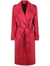 Joseph "arline" Coat Double Face Cashmere In Red