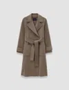 Joseph Arline Double Face Cashmere Coat In Brown