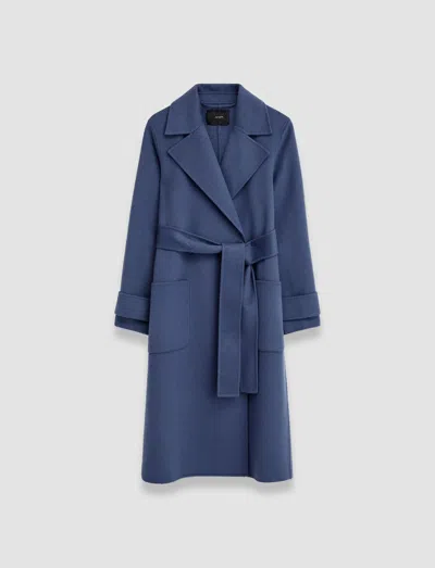 Joseph Arline Double Face Cashmere Coat In Harbour