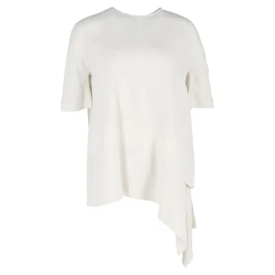 Joseph Asymmetrical T-shirt In White Viscose