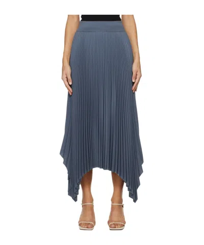 Joseph Blue Ade Midi Skirt In 1420 Cloudy Blue