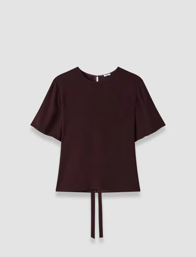 Joseph Atheris Crepe Blouse In Purple