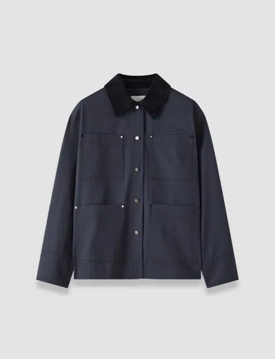 Joseph Athos Cotton Jacket In Blue