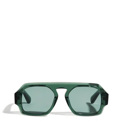 Joseph Aviator Talba Sunglasses In Green