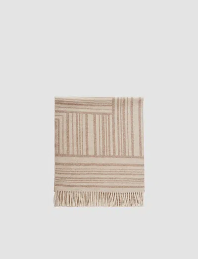 Joseph Ayla Wool Cashmere Scarf In Beige