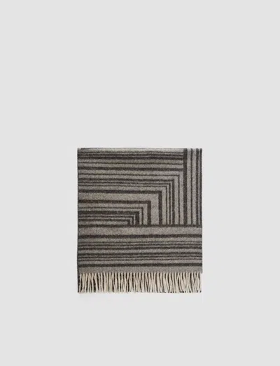 Joseph Ayla Wool Cashmere Scarf In Grey