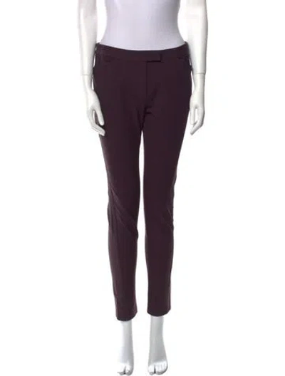 Pre-owned Joseph Baby Camel Skinny Leg Pants In Purple