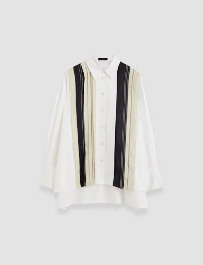 JOSEPH BACAR POPLIN COLOUR BLOCK SHIRT