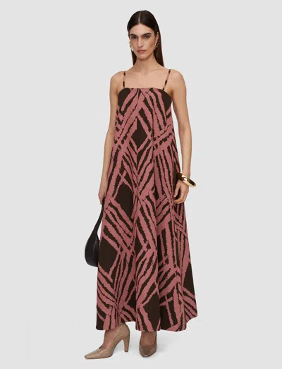 Joseph Banna Satin Twill Strapless Dress In Pink