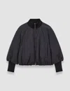 Joseph Bart Padded Duck Down Bomber Jacket In Blue