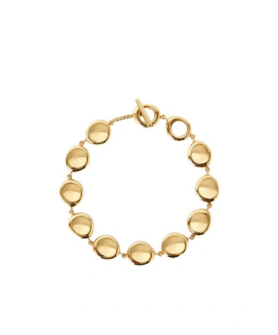 Joseph Bean Gilded Gold Disc Necklace