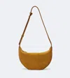 Joseph Bean Medium Suede Shoulder Bag In Brown