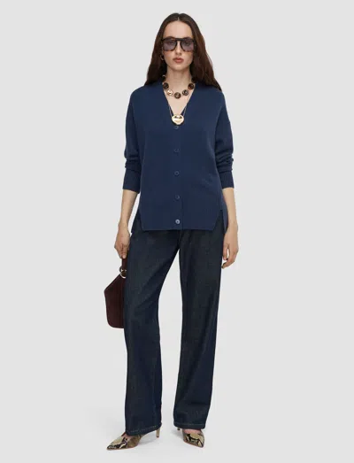 Joseph Beata Cloud Cashmere Cardigan In Blue