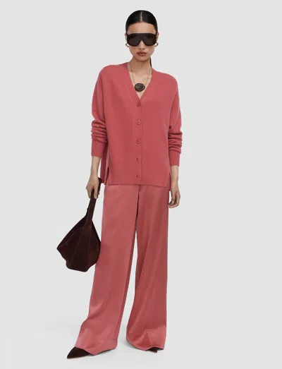Joseph Beata Cloud Cashmere Cardigan In Pink