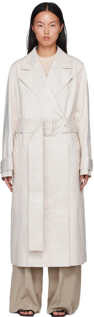 Joseph Beige Charah Coat In 0040 Ecru
