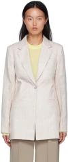Joseph Beige Jabari Blazer In 0040 Ecru
