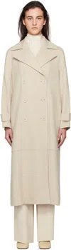 Joseph Beige Light Double Face Animation Merton Coat In 1274 Oat