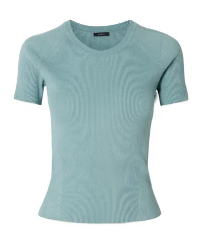 Joseph Belarb Ribbed T-shirt In Blue