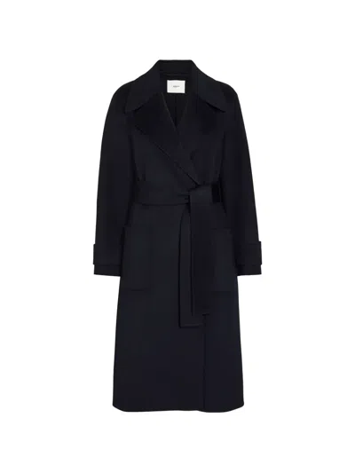 Joseph Belt Coat In Blue
