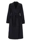Joseph Belt-fastening Coat In Black