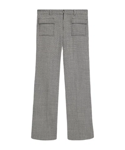 Joseph Belt Loop Wool Casual Pants In Gray