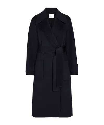 Joseph Belted Coat In Blue