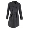 Joseph Belted Coat In Grey Wool In Grey