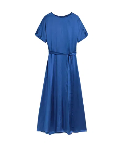 Joseph Belted Dress In Blue