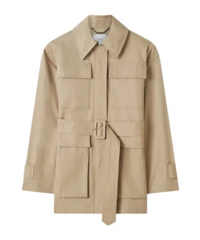 Joseph Belted Utility Coat In Neutral