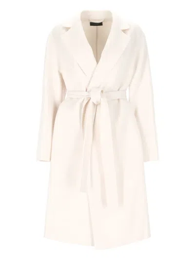 Joseph Belted Wrap Coat In Neutral