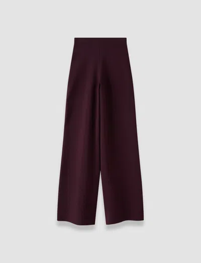 Joseph Benita Compact Milano Trousers In Burgundy
