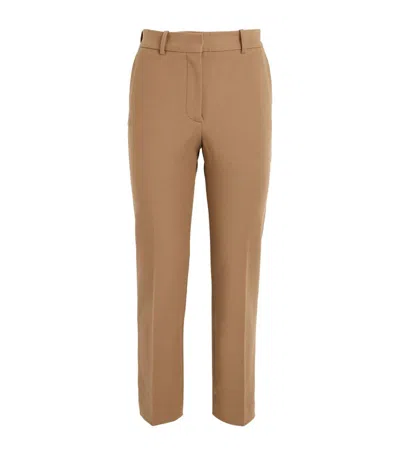 Joseph Bi-stretch Coleman Trousers In Brown