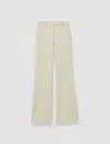 Joseph Womens Affogato Tafira Flared-leg Mid-rise Stretch-cotton Trousers In Neutral