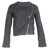 Joseph Biker Jacket In Black Leather In Black