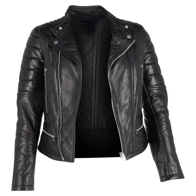 Joseph Biker Jacket In Black Leather