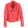 Joseph Biker Jacket In Red Leather In Red