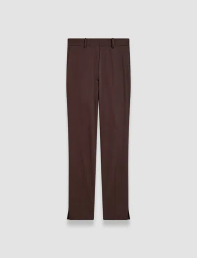 Joseph Bing Court Light Gabardine Stretch Trousers In Brown