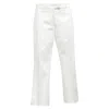 Joseph Bing Court Light Gabardine Stretch Trousers In White Cotton In Neutral