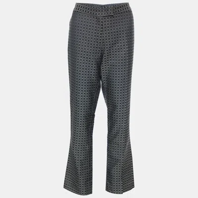 Pre-owned Joseph Black & Green Cravatte Jacquard Duke Trousers L