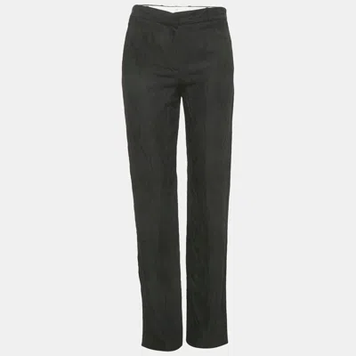 Joseph Black Matt Reptile Jacquard Silk Trousers
