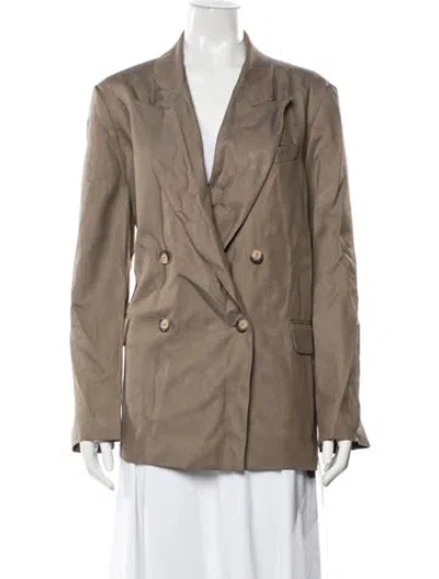 Pre-owned Joseph Blazer In Brown