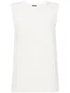 Joseph Silk Stretch Tank Top In White