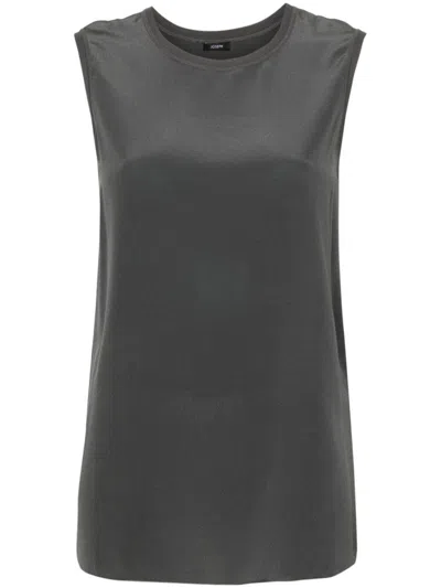 Joseph Bley Blouse Crepe De Soie In Green
