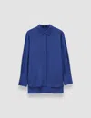 Joseph Bold Crepe De Soie Silk Blouse In Blue