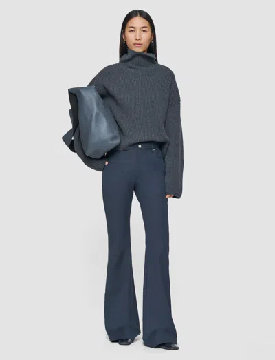 Joseph Bond Gabardine Stretch Trousers In Gray
