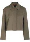 Joseph Bonnat Crepe Jacket In Green